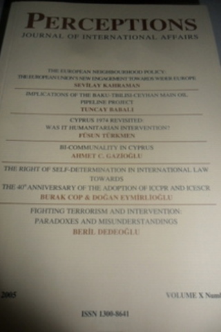 Perceptions, Journal of International Affairs 2005 / 2