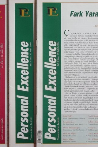 Perconal Excellence Sayılar 2004/53, 54, 56, 59,