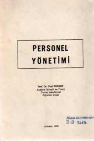 Personel Yönetimi Prof. Dr. Nuri Tortop