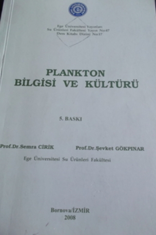 Plankton Bilgisi ve Kültürü Semra Cirik