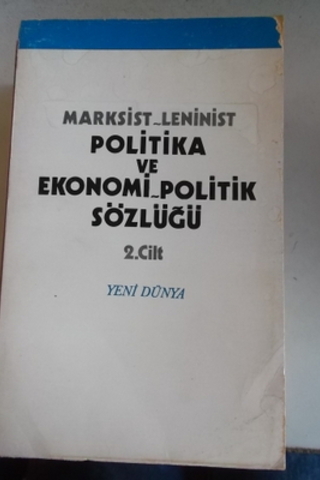 Politika ve Ekonomi-Politik Sözlüğü 2.cilt