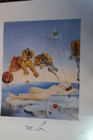 Poster / Arslan ve Kadın Figürlü