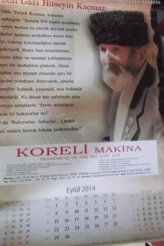 Takvim ( Son Gazi Hüseyin Kaçmaz )