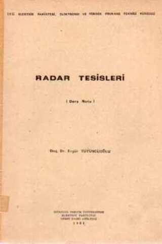 Radar Tesisleri Ders Notu Ergür Tütüncüoğlu