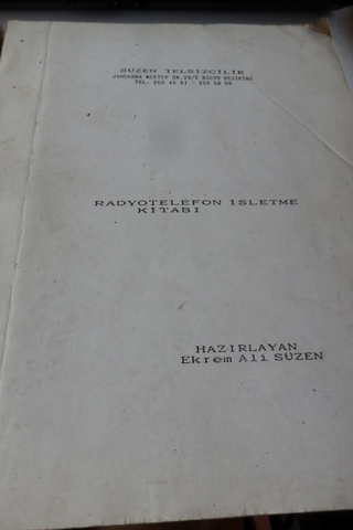 Radyotelefon İşletme Kitabı Ekrem Ali Süzen