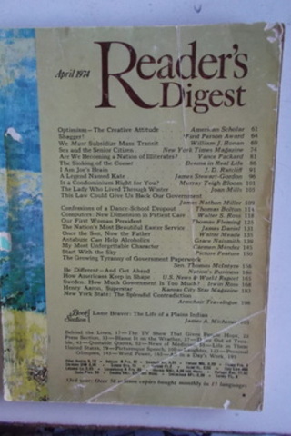 Reader's Digest April 1974