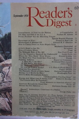 Reader's Digest September 1974