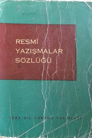 Resmi Yazışmalar Sözlüğü Cahit Öztelli
