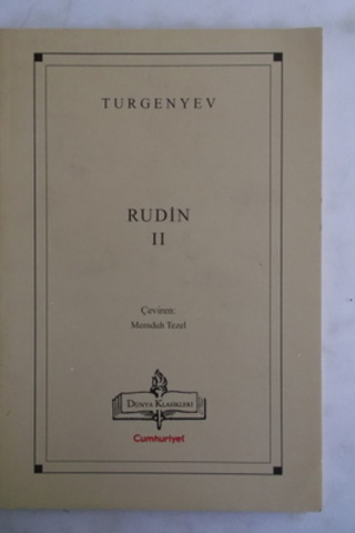 Rudin II Ivan Sergeyeviç Turgenyev