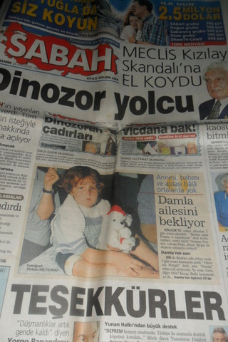 Sabah Gazetesi / 26 Ağustos 1999