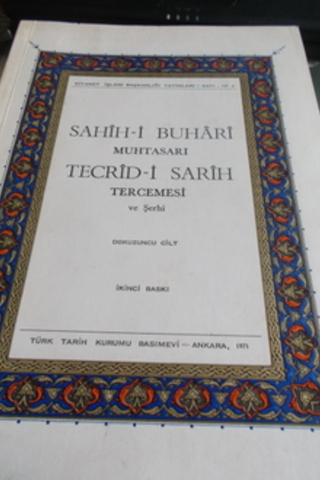 Sahih-i Buhari Muhtasarı Tecrid-i Sarih Tercemesi ve Şerhi 9.Cilt