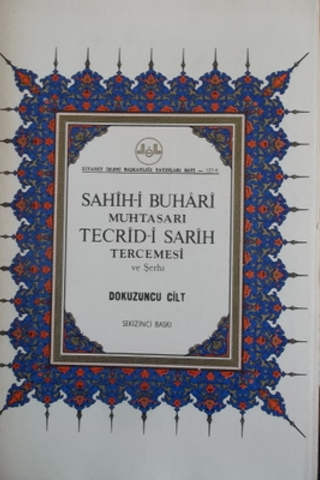 Sahih-i Buhari Muhtasarı Tecrid-i Sarih Tercemesi ve Şerhi 9.Cilt