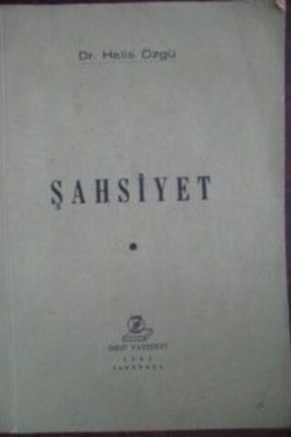 Şahsiyet Dr. Halis Özgü