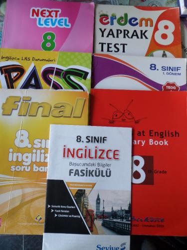 8. Sınıf İngilizce Kitapları Set / 7 Adet
