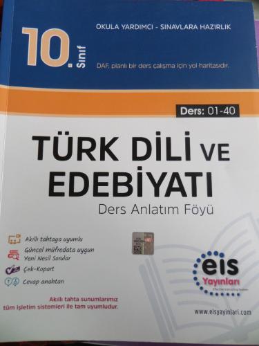 10. Sınıf Türk Dili Ve Edebiyatı Ders Anlatım Föyü
