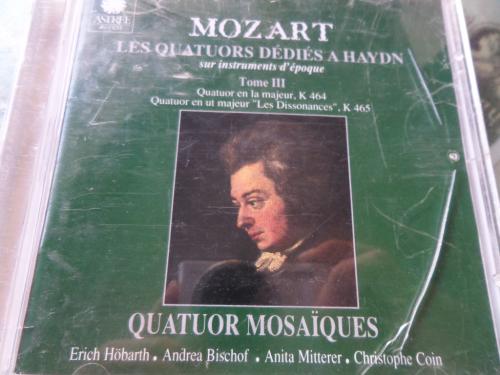 Mozart Les Quatuors Dedies A Haydn Sur Instruments D'epoque Tome III