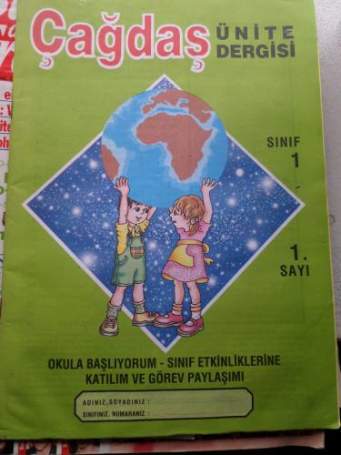 Çağdaş Ünite Dergisi Sınıf 1 Sayı 1 Okula Başlıyorum-Sınıf Etkinlikler