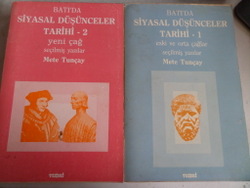 Batı'da Siyasal Düşünceler Tarihi 1-2 Mete Tunçay