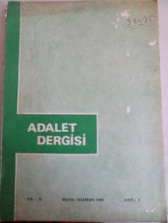 Adalet Dergisi 1980 / 3