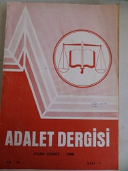 Adalet Dergisi 1988 / 1