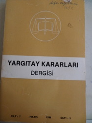 Yargıtay Kararları Dergisi 1981 / 5