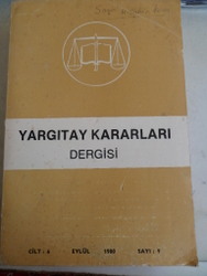 Yargıtay Kararları Dergisi 1980 / 9