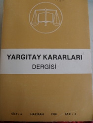 Yargıtay Kararları Dergisi 1980 / 6