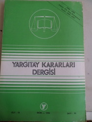 Yargıtay Kararları Dergisi 1992 / 10