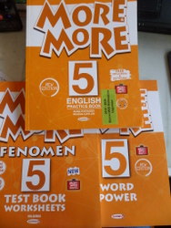More & More 5 English Practice Book + Test Book Worksheets + Word Powe