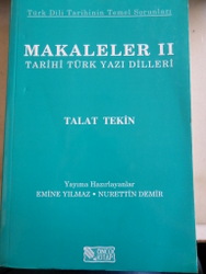 Makaleler II Tarihi Türk Yazı Dilleri Talat Tekin