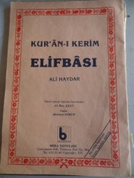 Kur'an-ı Kerim Elifbası Ali Haydar