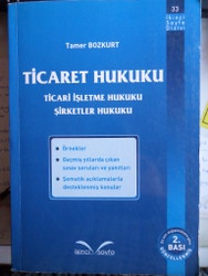 Ticaret Hukuku Tamer Bozkurt