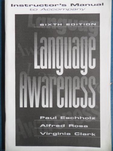 Language Awareness Paul Eschholz