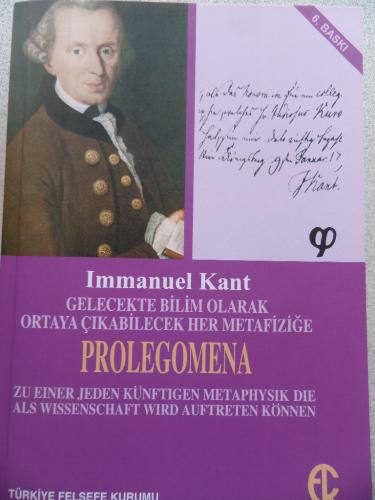 Gelecekte Bilim Olarak Ortaya Çıkabilecek Her Metafiziğe Prolegomena I