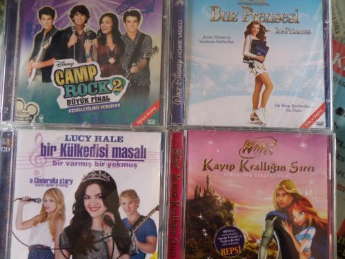 Bir Külkedisi Masalı - Winx Club Kayıp Krallığın Sırrı - Camp Rock 2 - Buz Prensesi / 4 Adet Film VCD'si