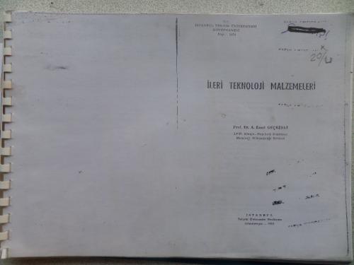 İleri Teknoloji Malzemeleri*