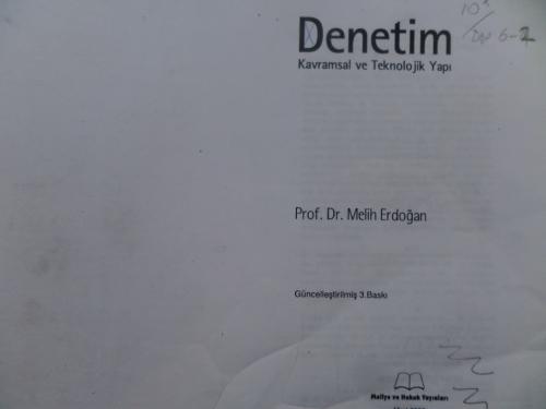 Denetim Kavramsal Ve Teknolojik Yapı*