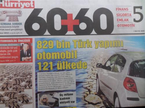 Eski Gazete/ Hürriyet 60+60 1 Mayıs 2008 Sayı: 5
