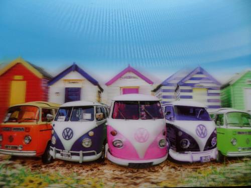 3 Boyutlu Hareketli Resim / Renkli Arabalar