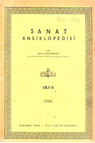 Sanat Ansiklopedisi 1948 / X. Fasikül Celal Esad Arseven