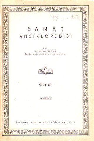Sanat Ansiklopedisi 1948 / XI. Fasikül Celal Esad Arseven