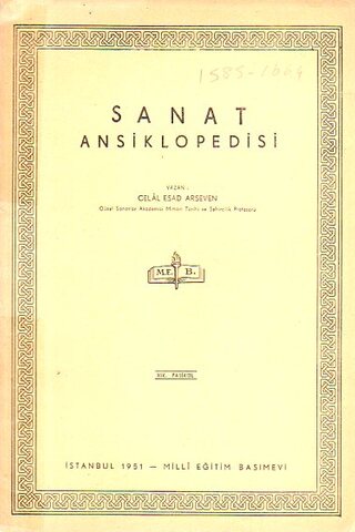 Sanat Ansiklopedisi 1950 / XIII. Fasikül Celal Esad Arseven