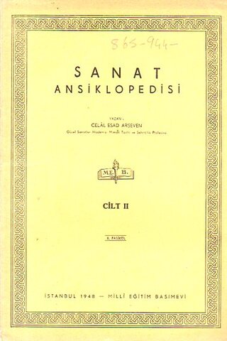Sanat Ansiklopedisi 1950 / XIV. Fasikül Celal Esad Arseven