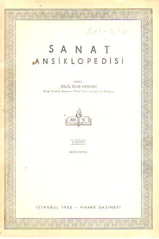 Sanat Ansiklopedisi 1955 / V. Fasikül Celal Esad Arseven