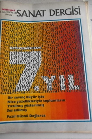 Milliyet Sanat Dergisi 1978 / 300