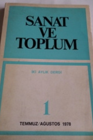 Sanat ve Toplum 1978 / 1