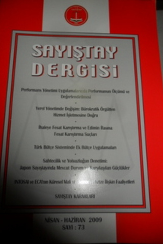 Sayıştay Dergisi 2009 / 73
