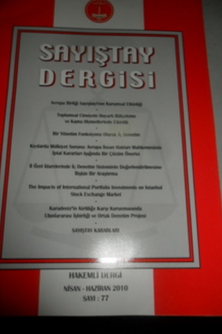 Sayıştay Dergisi 2010 / 77