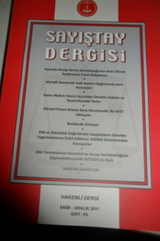 Sayıştay Dergisi 2011 / 83