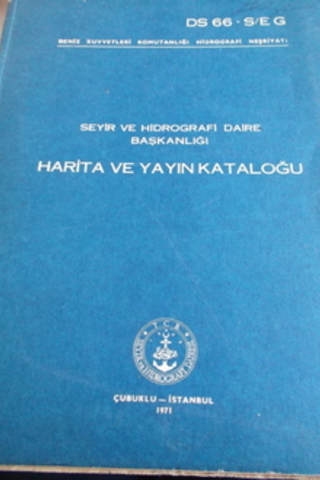 Seyir ve Hidrografi Daire Başkanlığı Harita ve Yayın Katoloğu